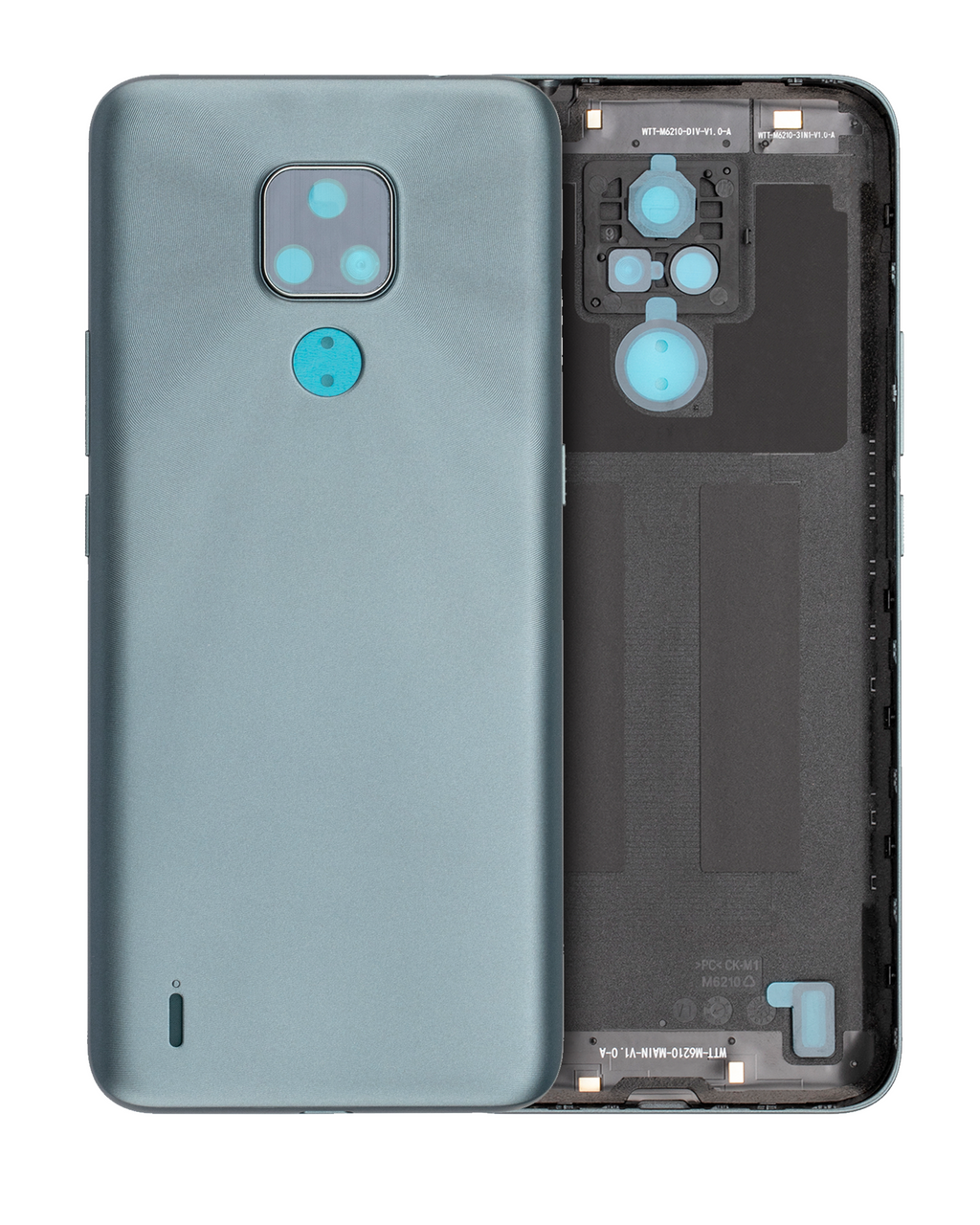 Backcover Glass für Motorola Moto E7 (XT2095 / 2020) (Mineral Gray)