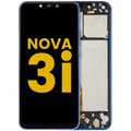 LCD-Display mit Rahmen für Huawei Nova 3i (2018) (Refurbished) (Bluenull)
