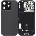 Backcover mit MagSafe Magnet & NFC & Blitz-Flexkabel für iPhone 16 Pro (gebrauchter OEM-Ausbau, Qualität C) (Schwarz Titanium)