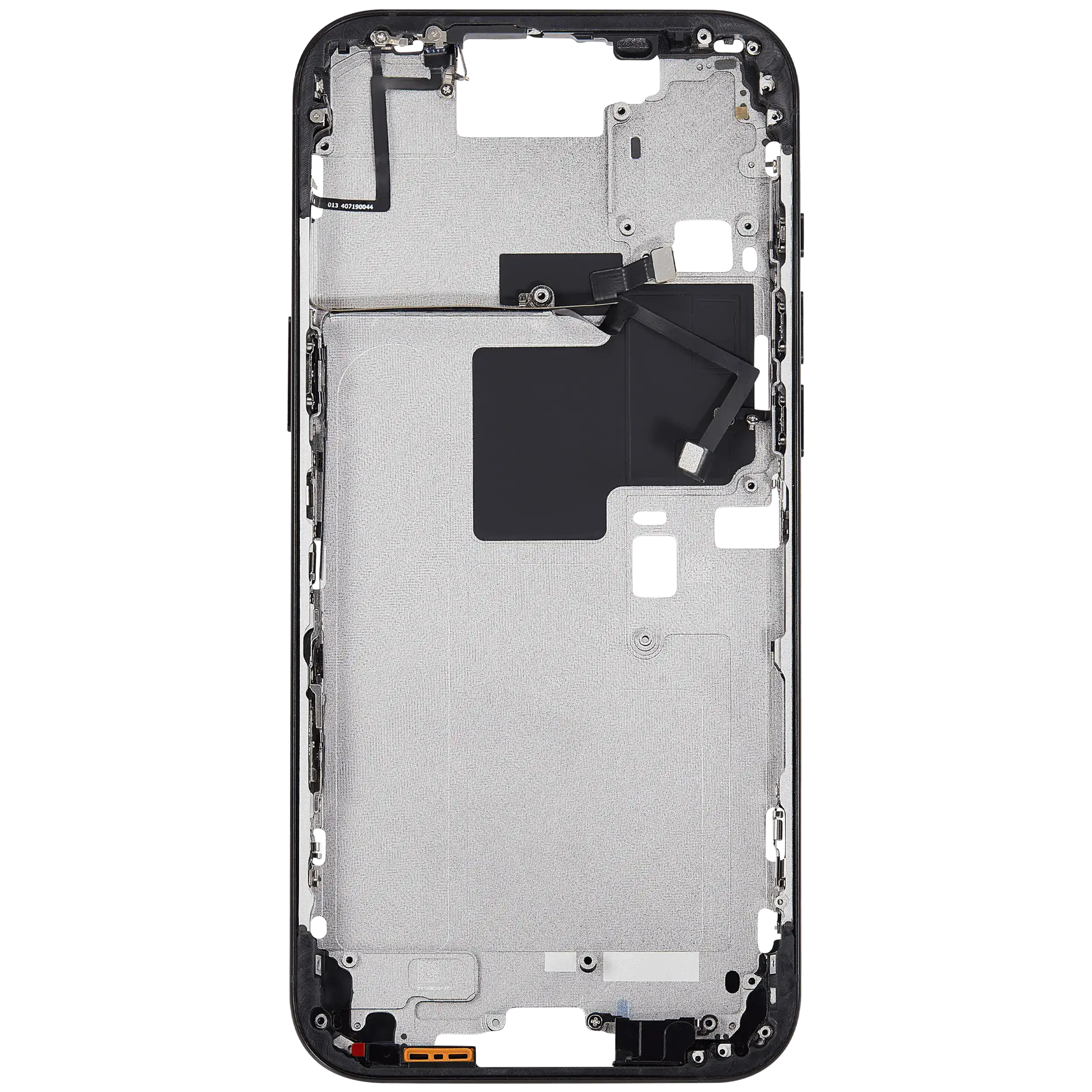 Midframe/Rahmen mit Power And Volume Button für iPhone 16 Pro Max (EU / Global Version) (Aftermarket Plus) (Schwarz Titanium)