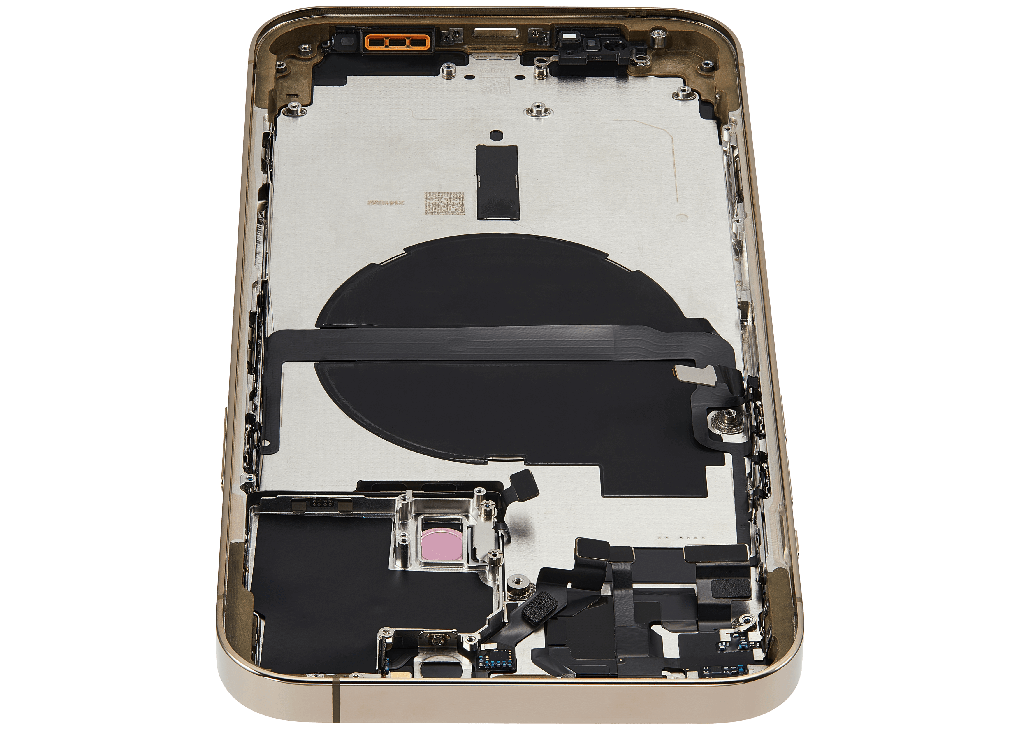 Backcover/Rahmen mit Small Parts für iPhone 13 Pro Max (EU / Global Version) (gebrauchter OEM-Ausbau, Qualität B) (Gold)