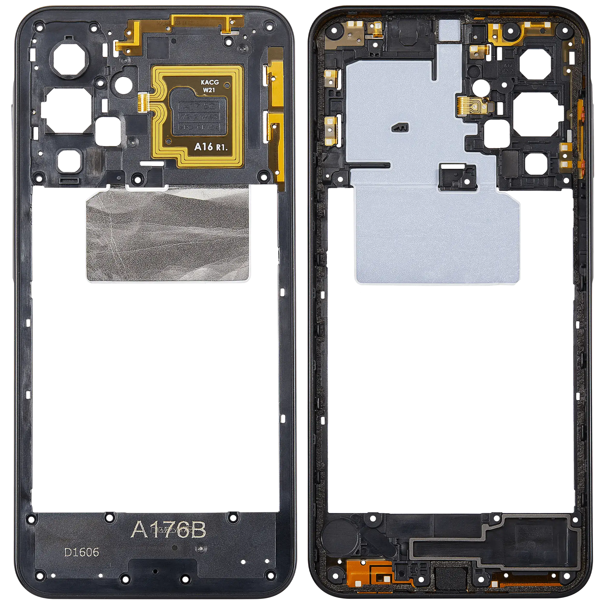 Midframe/Rahmen für Samsung Galaxy A17 5G (A176 / 2025) (Schwarz)