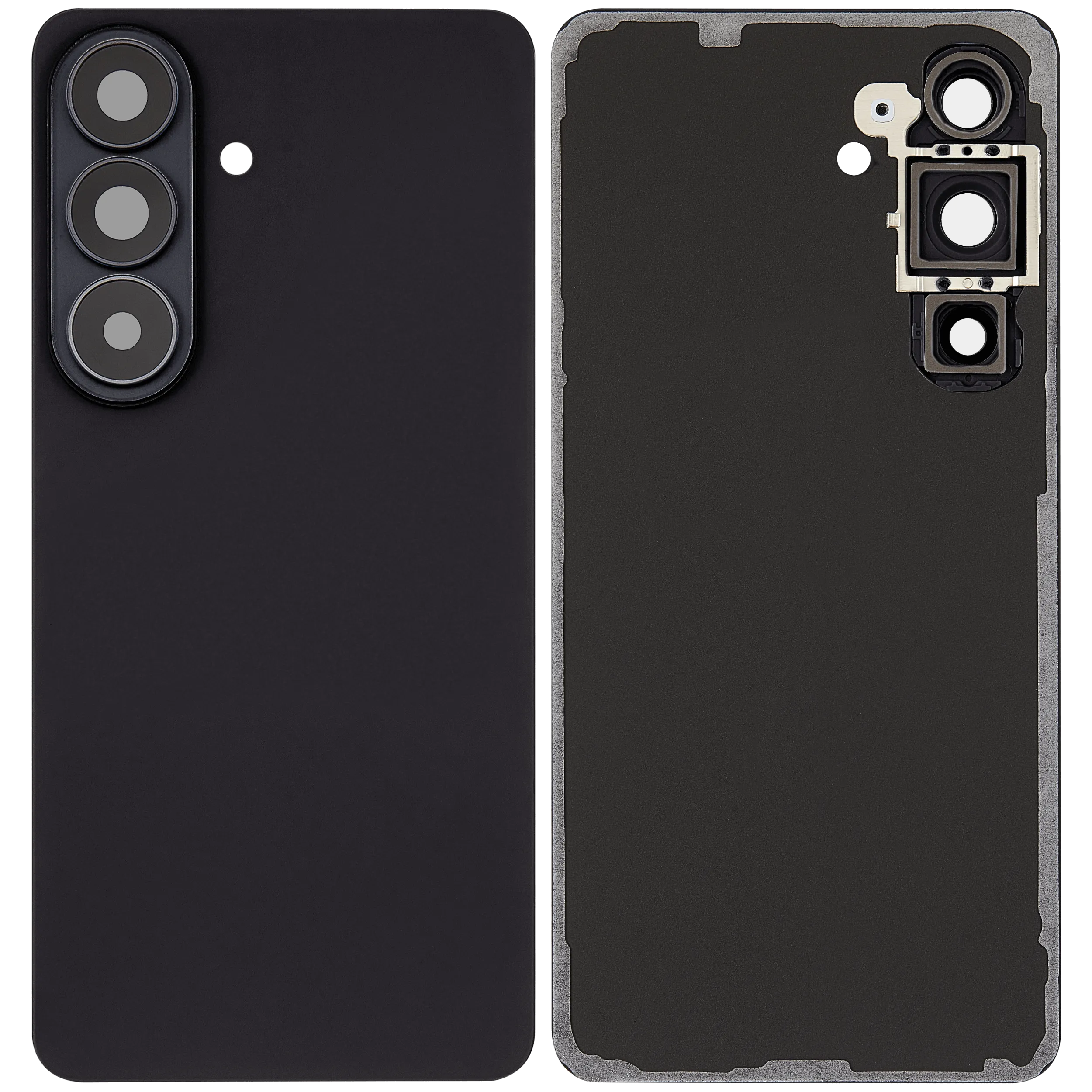 Backcover Glass mit Camera Lens für Samsung Galaxy S26 (Aftermarket Plus) (Schwarz)