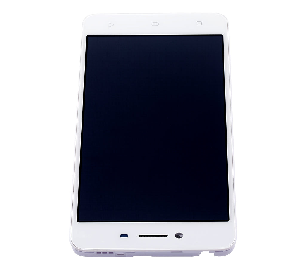 LCD-Display mit Rahmen für OPPO A37 (Refurbished) (Weiß)