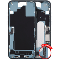 Midframe/Frame with Charging Port Flex & Small Parts for iPhone 16 Plus (US Version) (Used OEM Pull, Quality B) (Teal)