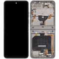 OLED-Display mit Rahmen für Motorola Razr 2026 / Razr 70 (XT2657 / 2026) (Refurbished) (Hematite)
