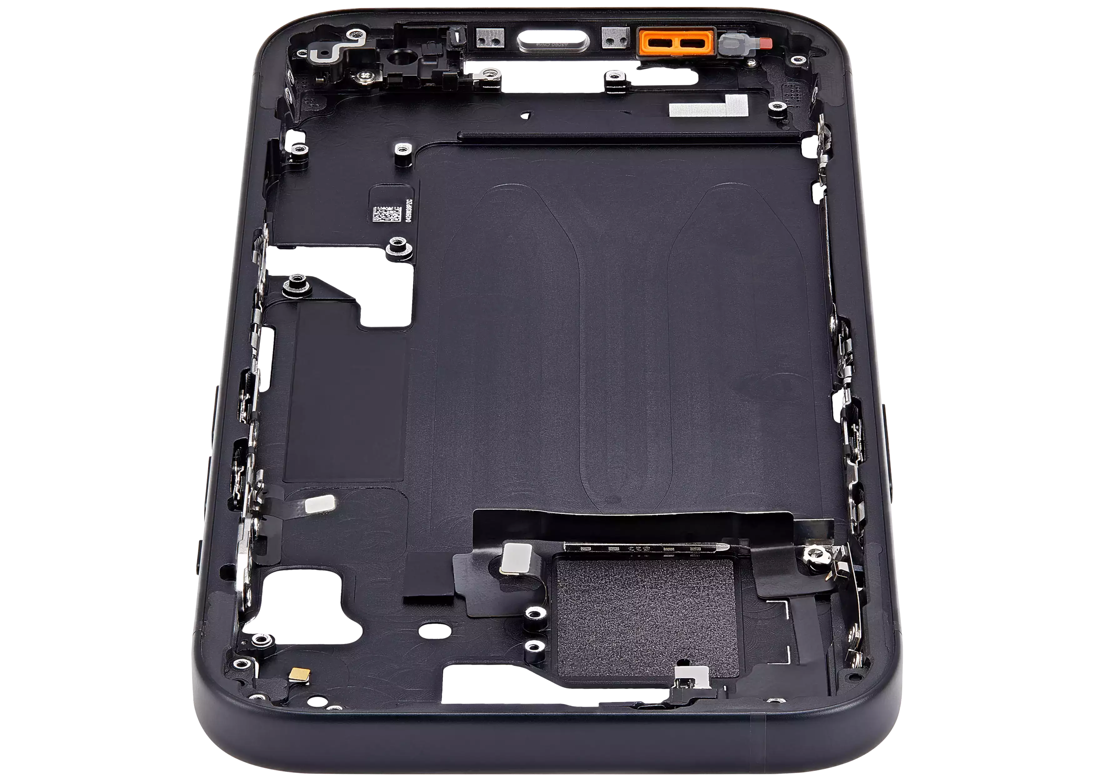 Midframe/Rahmen mit Small Parts für iPhone 15 (EU / Global Version) (Aftermarket Plus) (Schwarz)