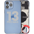 Backcover/Rahmen mit Small Parts für iPhone 13 Pro Max (US-Version) (gebrauchter OEM-Ausbau, Qualität A) (Sierra Blau)
