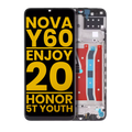 LCD-Display mit Rahmen für Huawei Nova Y60/Enjoy 20/Play 5T Youth (Refurbished)