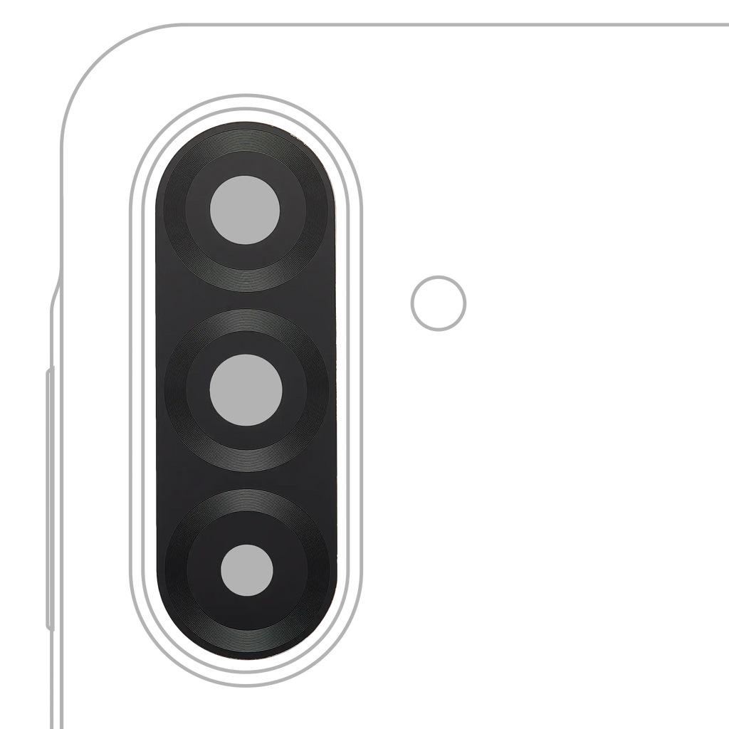 Kameralinse hinten (Glass Only) mit Adhesive für Samsung Galaxy A17 4G (A175 / 2025) / A17 5G (A176 / 2025) (2 Piece Set) (Premium)