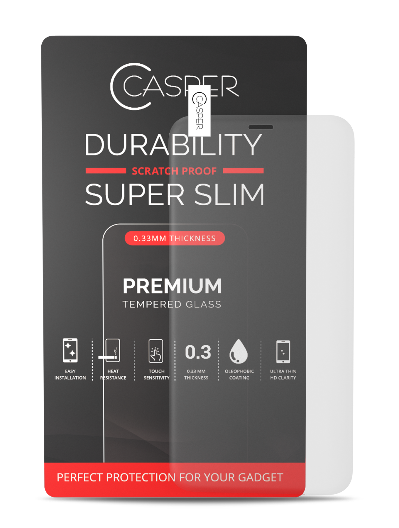 Casper Tempered Glass für iPhone 12 / 12 Pro (Retail Pack) (Matte)