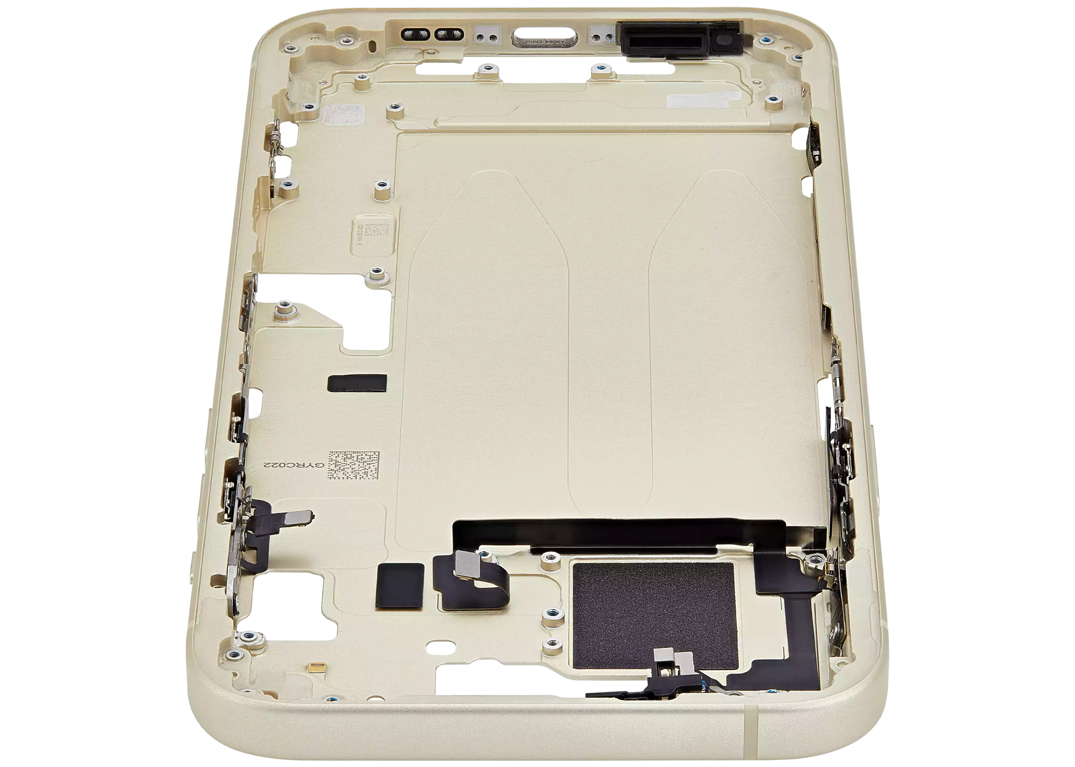 Midframe/Rahmen mit Small Parts für iPhone 15 Plus (EU / Global Version) (Gebrauchter Ausbau/Pull, Qualität A) (Gelb)