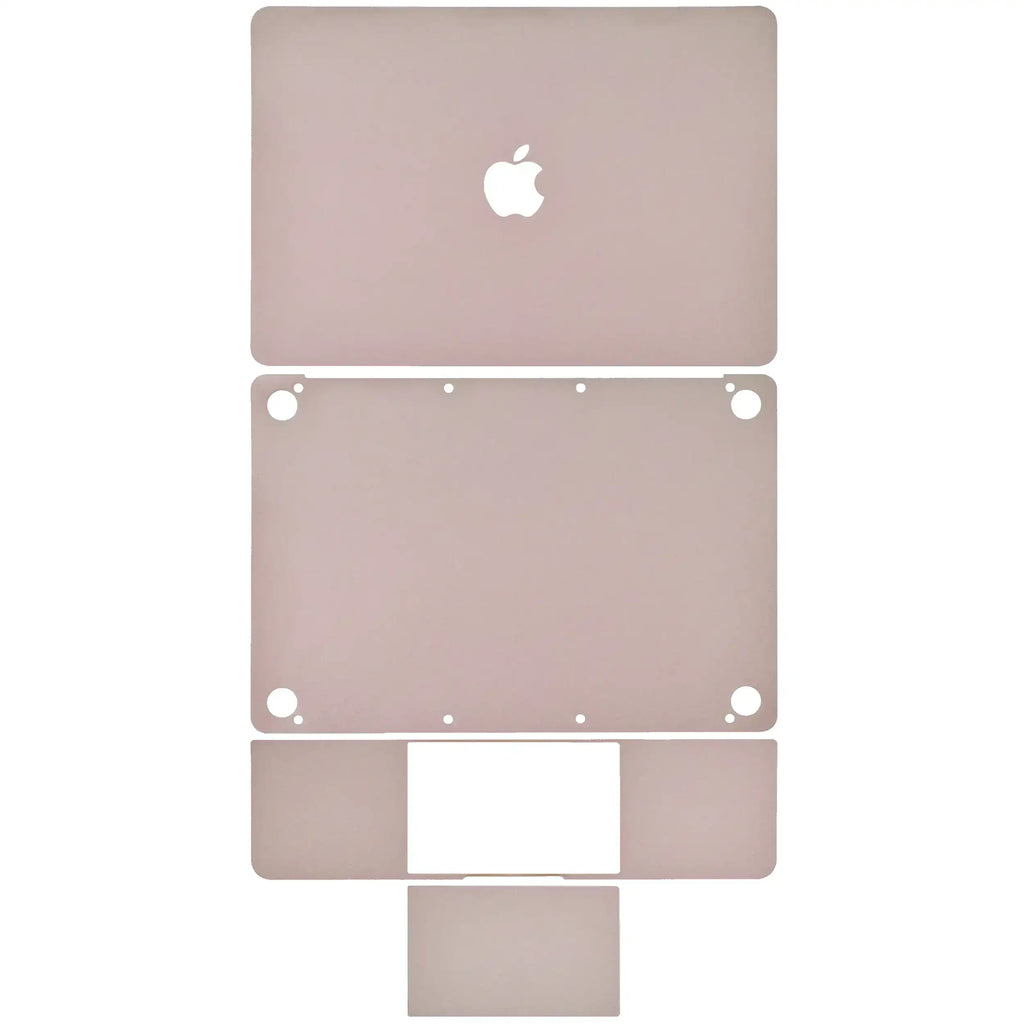 4-in-1 Protective Film (Top, Bottom, Keyboard, Trackpad) for MacBook 12" A1534 (2015-2017) (Rose Gold)