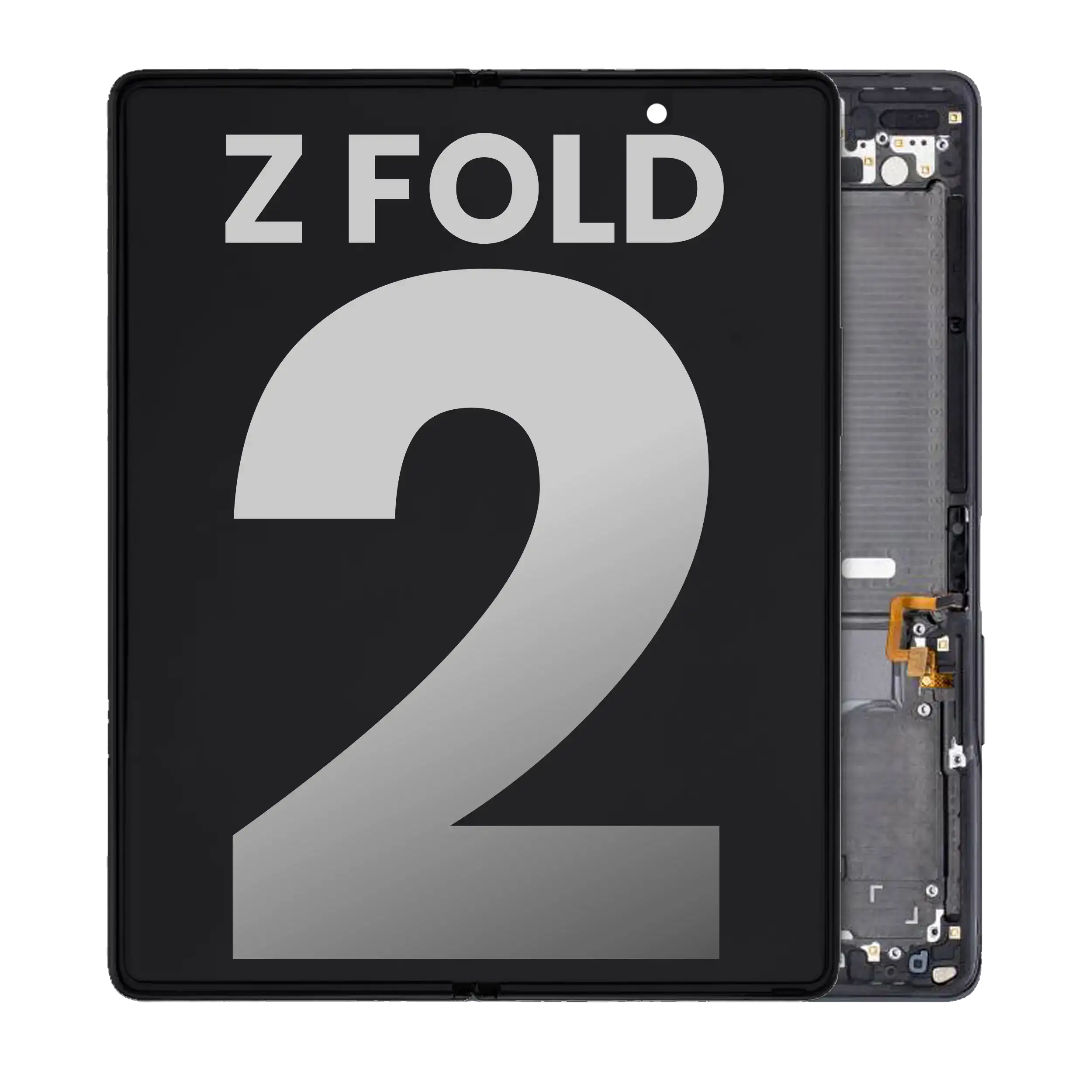 Internal OLED Display with Frame for Samsung Galaxy Z Fold 6 5G (US & International) (Refurbished) (Black)