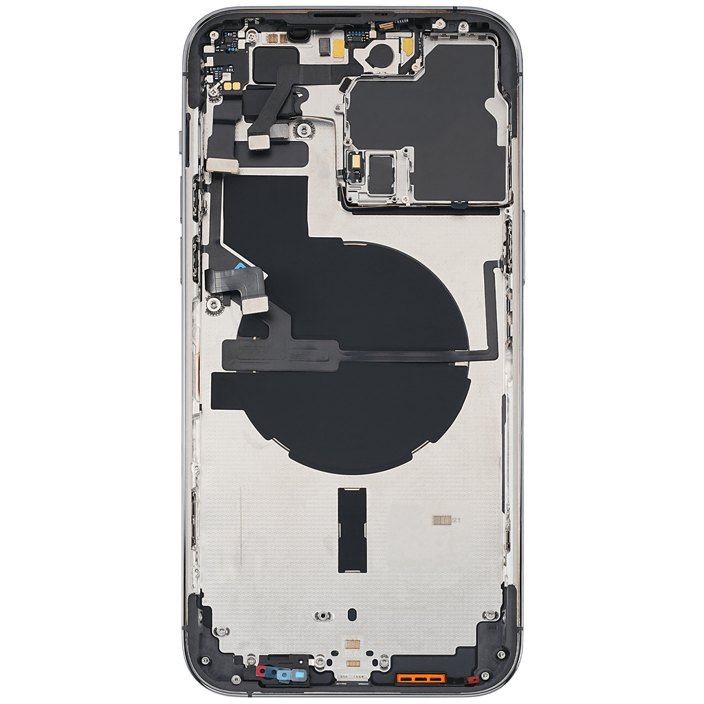 Backcover/Rahmen mit Small Parts für iPhone 14 Pro Max (EU / Global Version) (gebrauchter OEM-Ausbau, Qualität A) (Deep Purple)