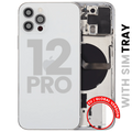 Backcover/Rahmen mit Kleinteilen Apple iPhone 12 Pro Silber OEM Pull C