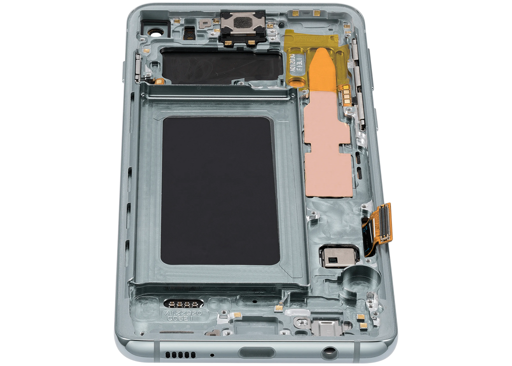 OLED-Display mit Rahmen für Samsung Galaxy S10 (Aftermarket Plus) (Prism Green)