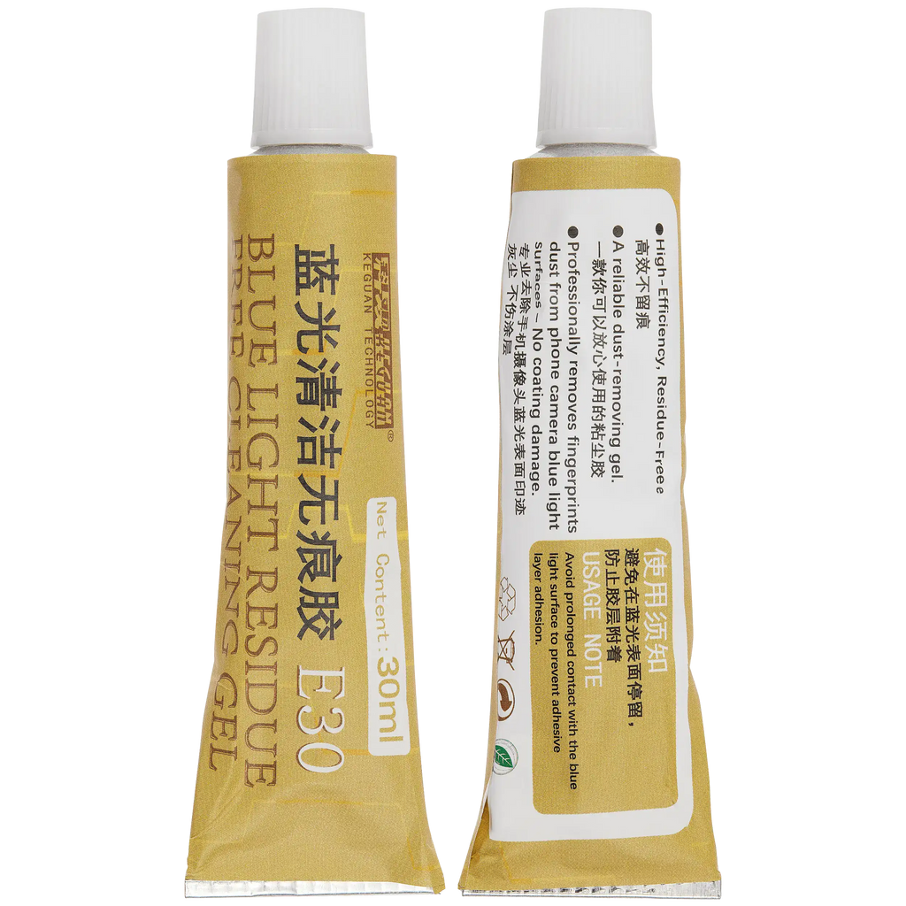 E30 Kamera Blaulicht spurenfreier Klebstoff-Reiniger (30 ml) (Keguan)