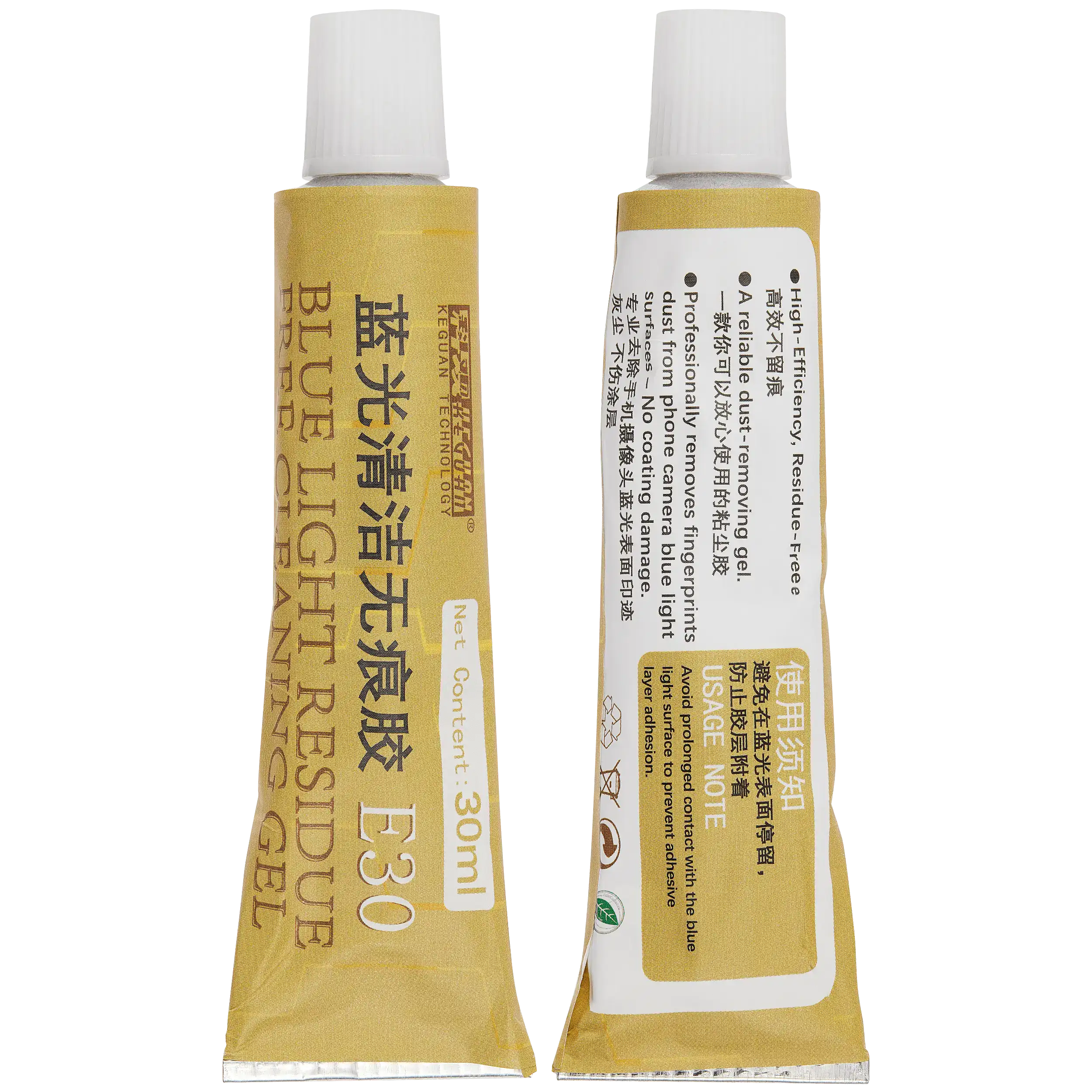 E30 Kamera Blaulicht spurenfreier Klebstoff-Reiniger (30 ml) (Keguan)
