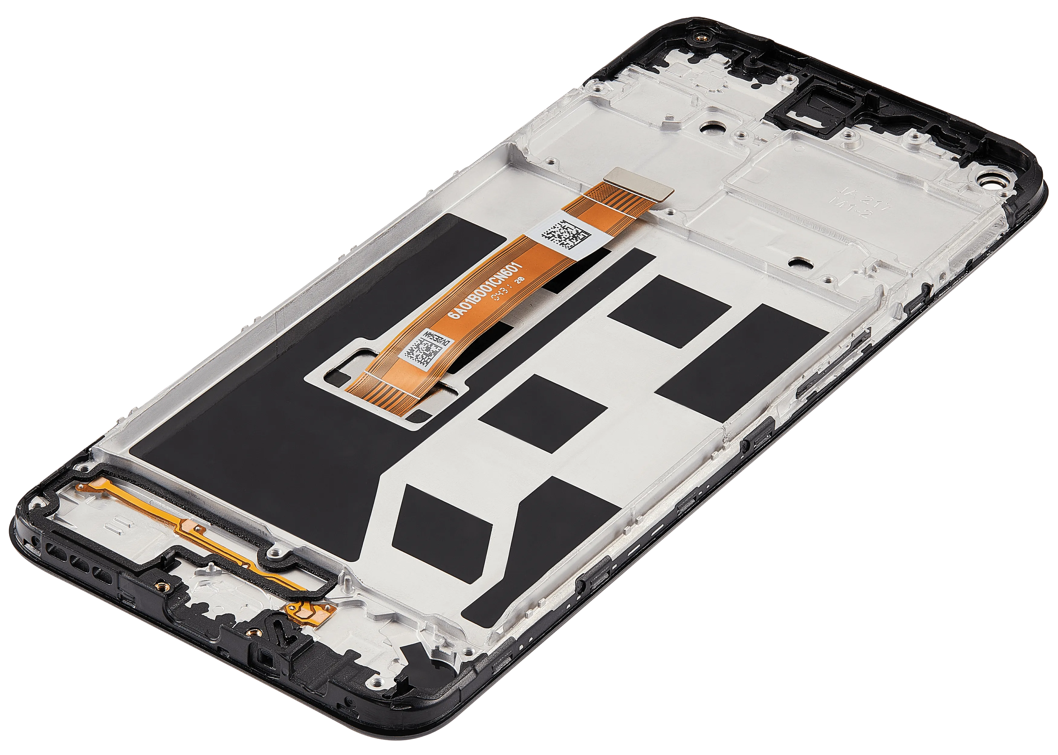 LCD-Display mit Rahmen Compatible für Oppo A32 (2020) (Refurbished) (Alle Farben)