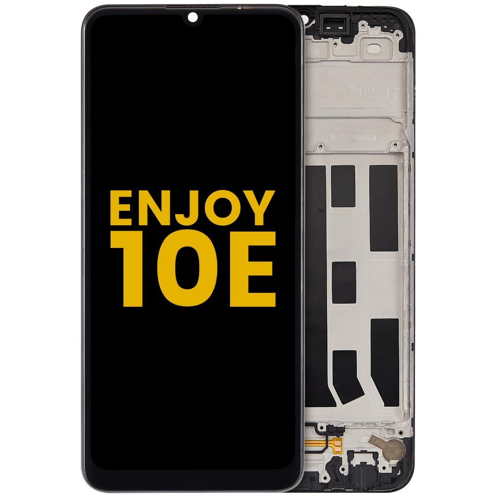 LCD-Display mit Rahmen für Huawei Enjoy 10E (2020) (Refurbished) (All Color)