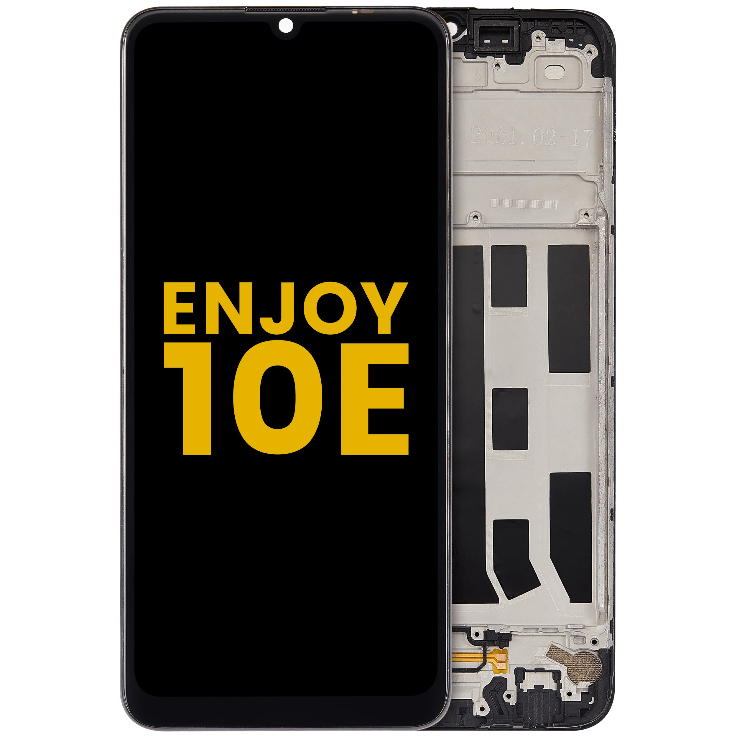 LCD-Display mit Rahmen für Huawei Enjoy 10E (2020) (Refurbished) (All Color)