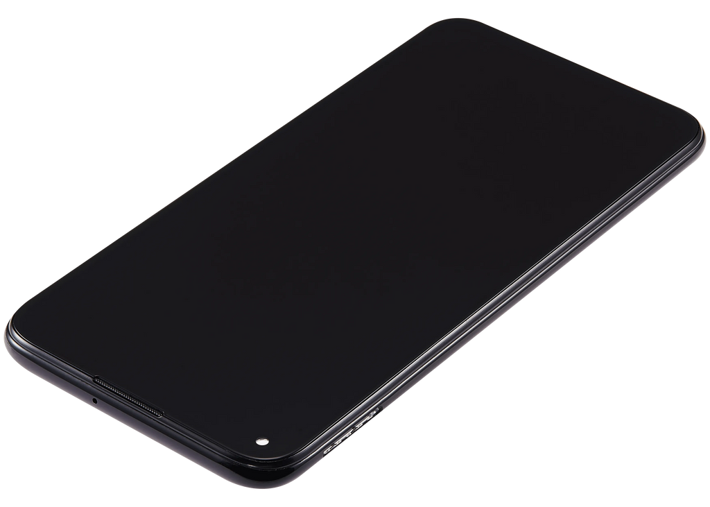 LCD-Display mit Rahmen für Huawei Nova 5i (2019) (Refurbished) (Schwarz)