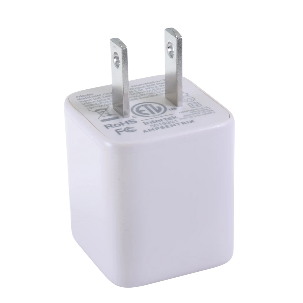 AmpSentrix Pro 30W 2-in-1 USB-C / USB-A GaN Wall Adapter (Desert Titanium)