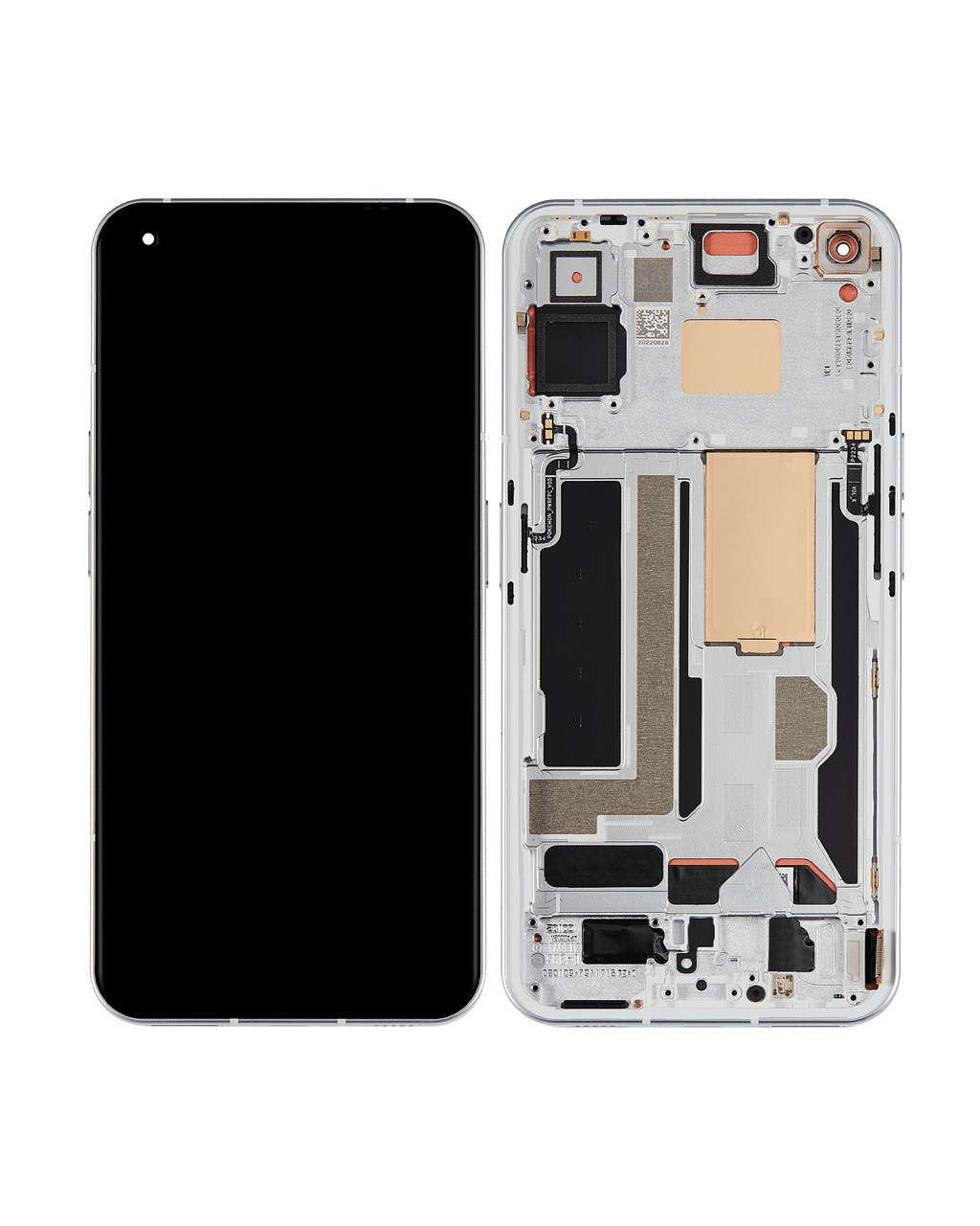 OLED-Display mit Rahmen für Nothing Phone 1 (Refurbished) (Weiß)