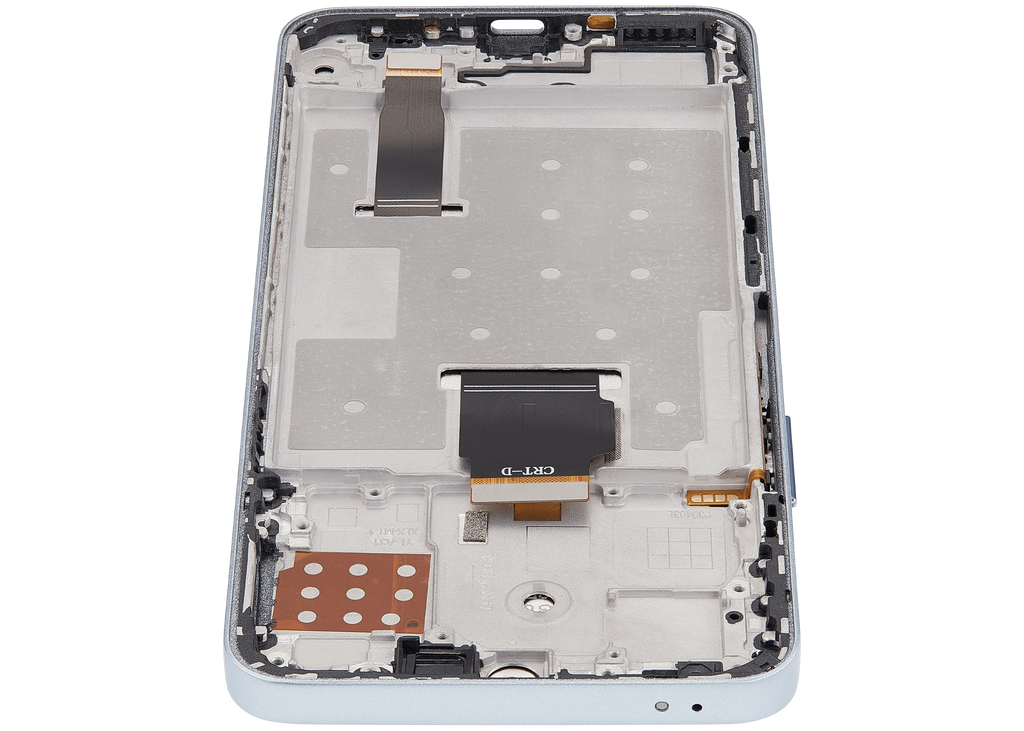 LCD-Display mit Rahmen für Honor X8A / X50i / 90 Lite (Refurbished) (Titanium Silber)