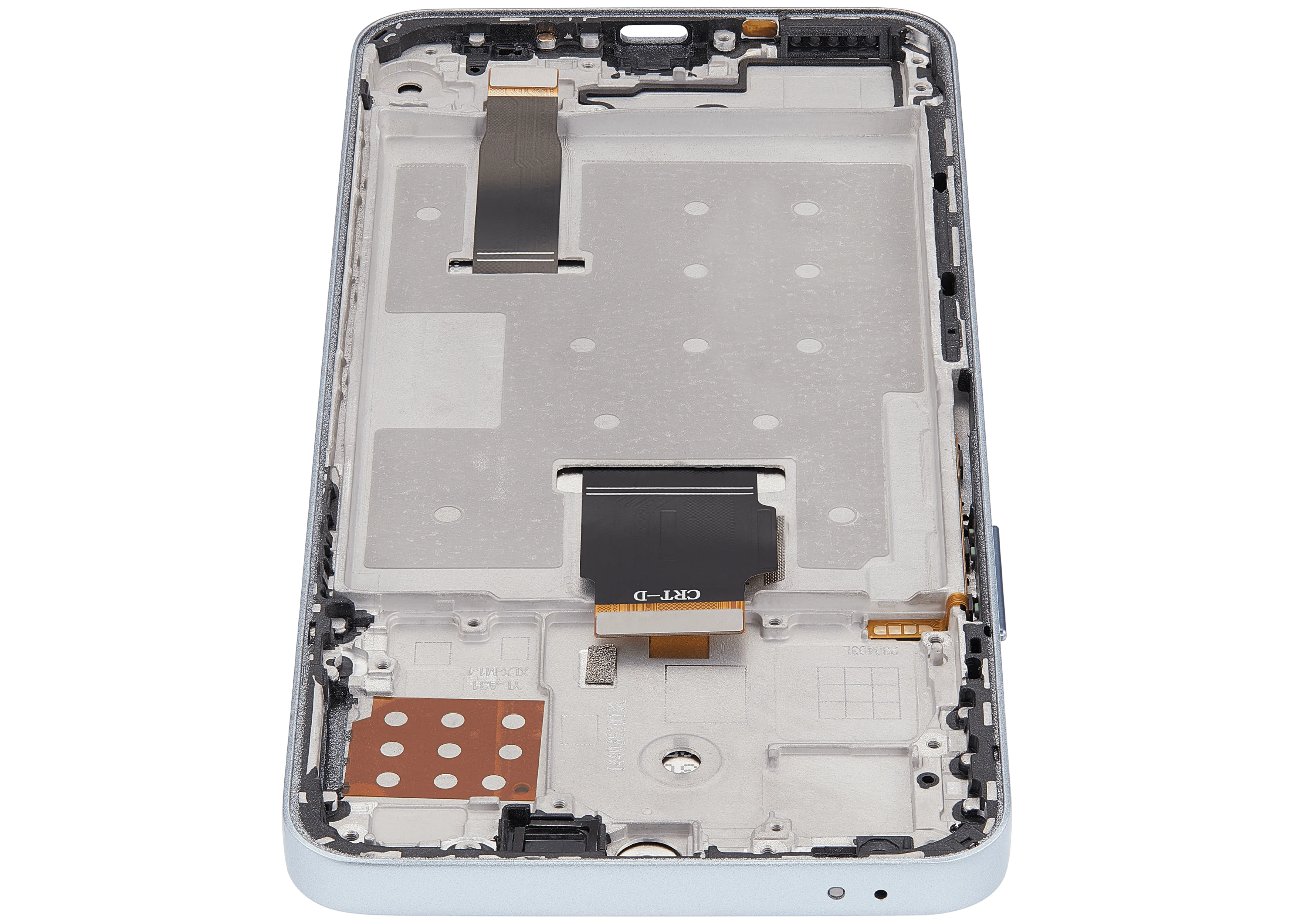 LCD-Display mit Rahmen für Honor X8A / X50i / 90 Lite (Refurbished) (Titanium Silber)