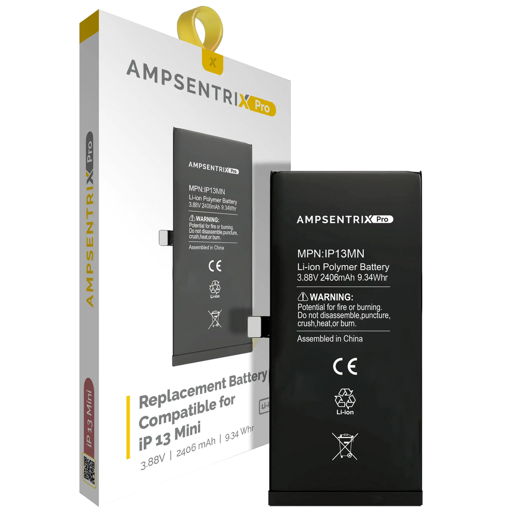 Replacement Battery for iPhone 13 Mini (AmpSentrix Pro)