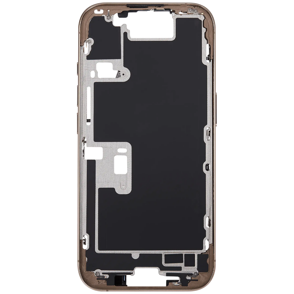Midframe/Rahmen mit Power And Volume Button für iPhone 16 Pro (EU / Global Version) (Aftermarket Plus) (Desert Titanium)