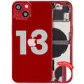 Backcover/Rahmen mit Small Parts für iPhone 13 (US-Version) (gebrauchter OEM-Ausbau, Qualität A) (Rot)