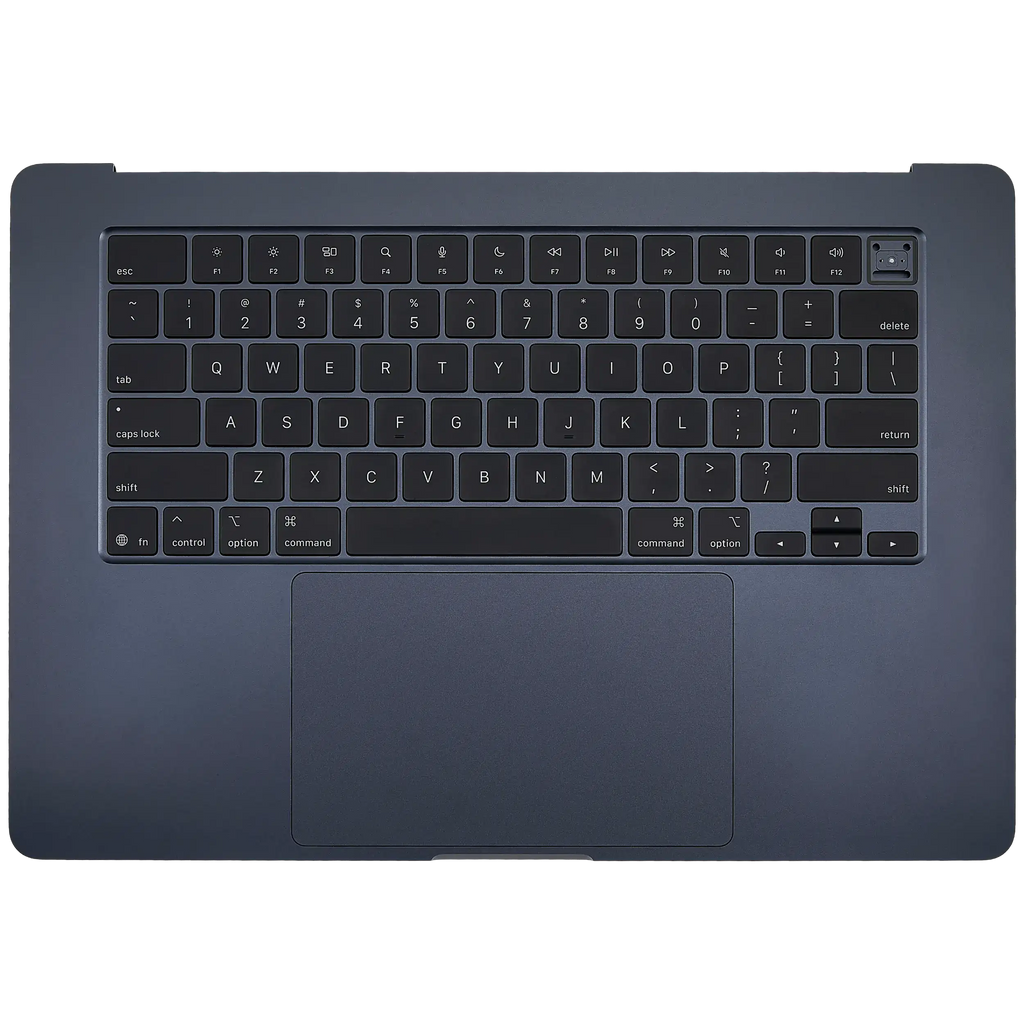 Top Case with Battery and Keyboard for MacBook Air 15" A3114 (2024) – US Keyboard, Midnight (used OEM part, quality B)