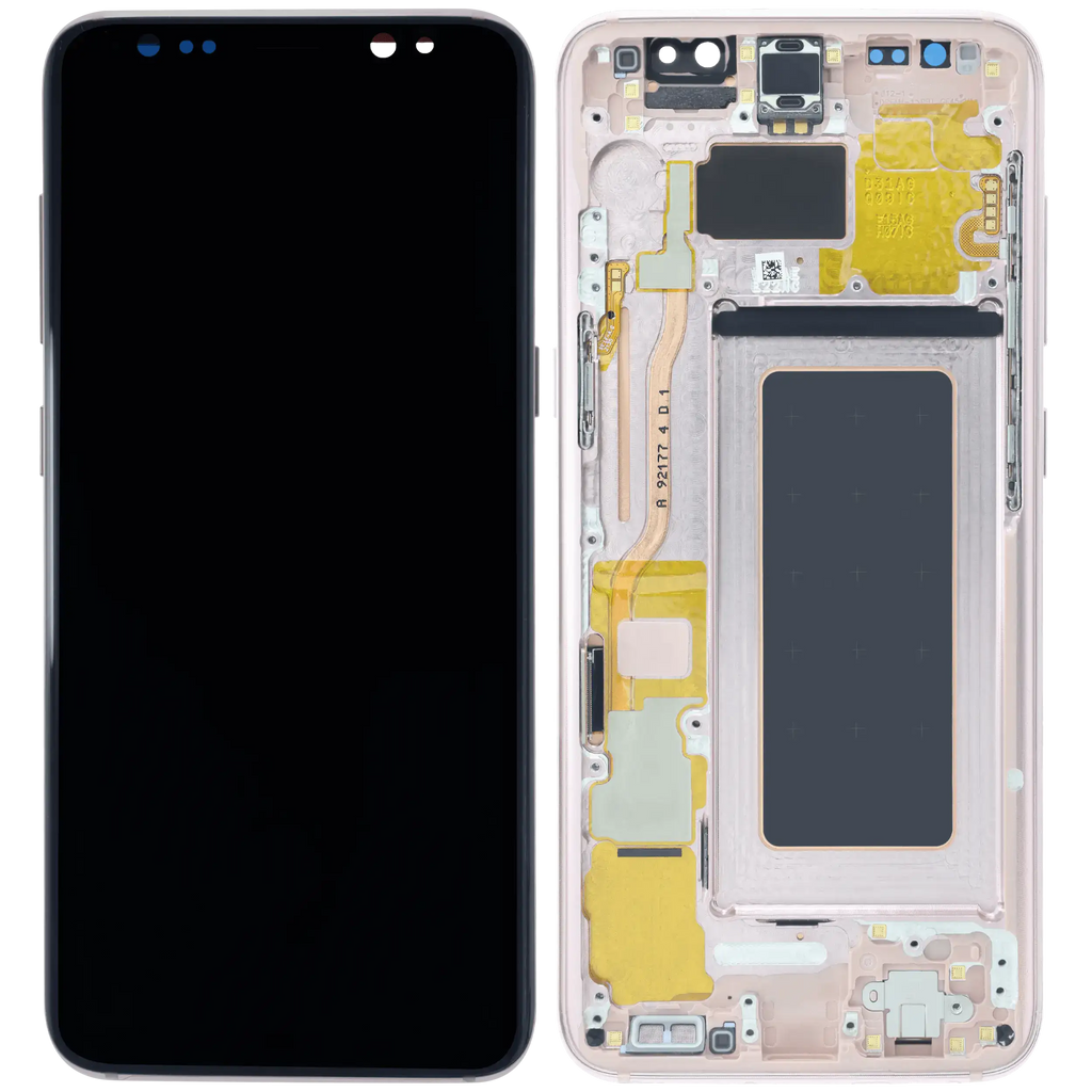 LCD-Display mit Rahmen für Samsung Galaxy S8 (Service Pack) (Pink)