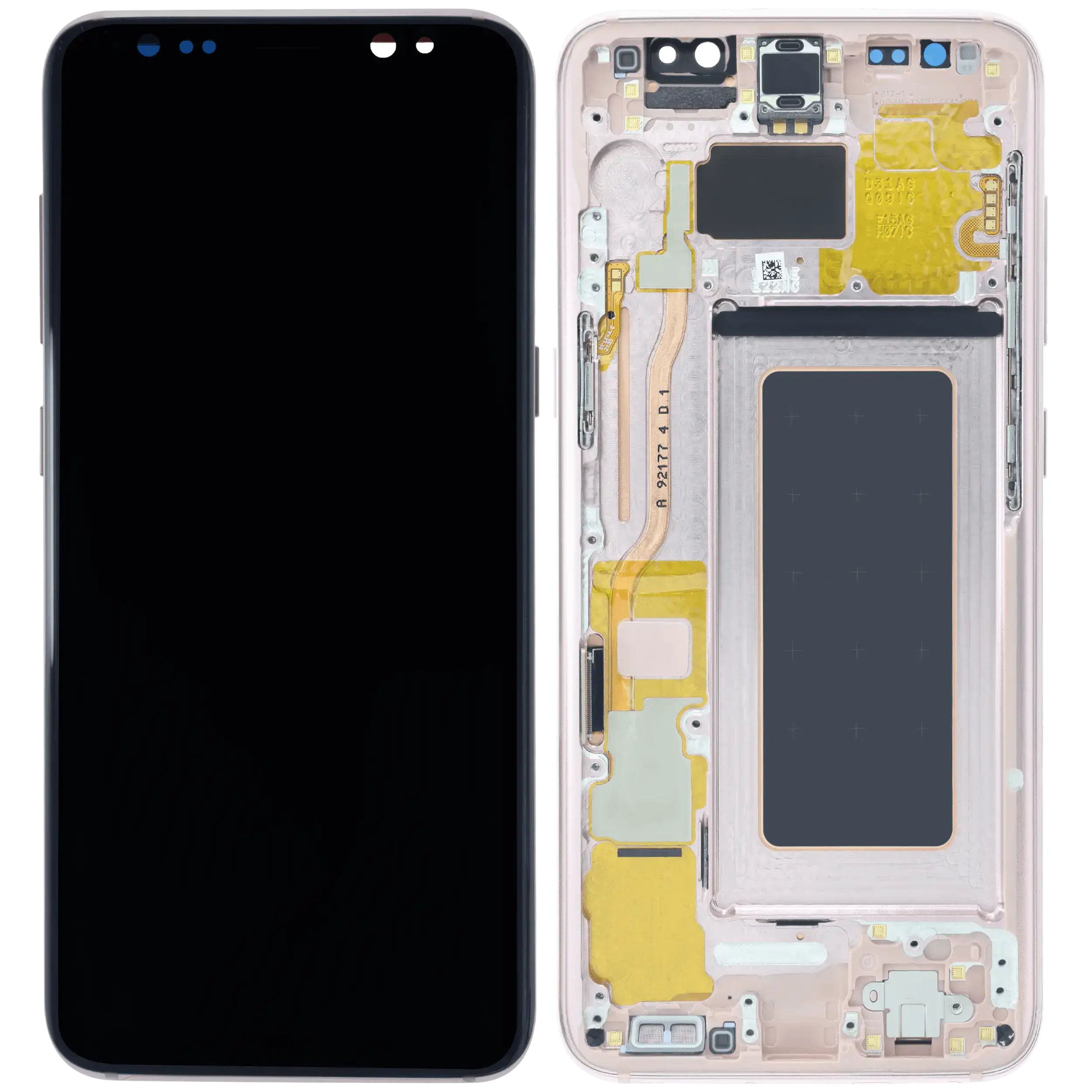 LCD-Display mit Rahmen für Samsung Galaxy S8 (Service Pack) (Pink)
