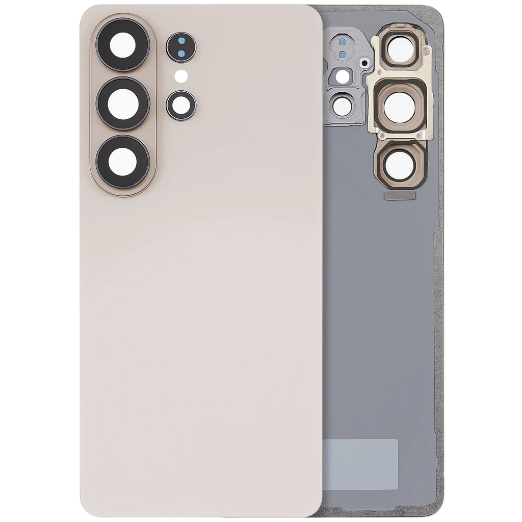 Backcover Glass mit Camera Lens für Samsung Galaxy S26 Ultra (Aftermarket Plus) (Pink Gold)