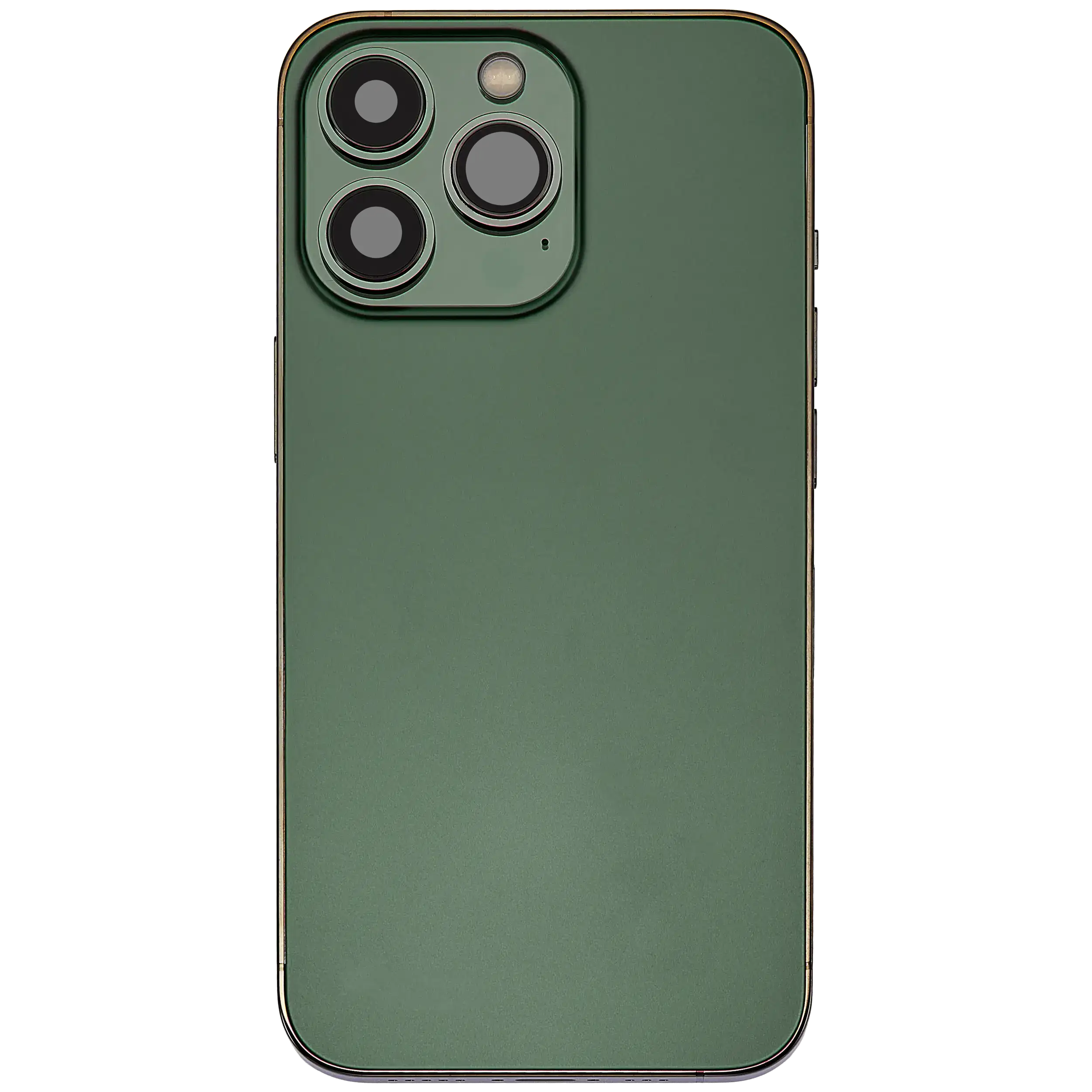 Backcover/Rahmen mit Ladebuchse Flex & Small Parts für iPhone 13 Pro (EU / Global Version) (gebrauchter OEM-Ausbau, Qualität A) (Alpine Grün)