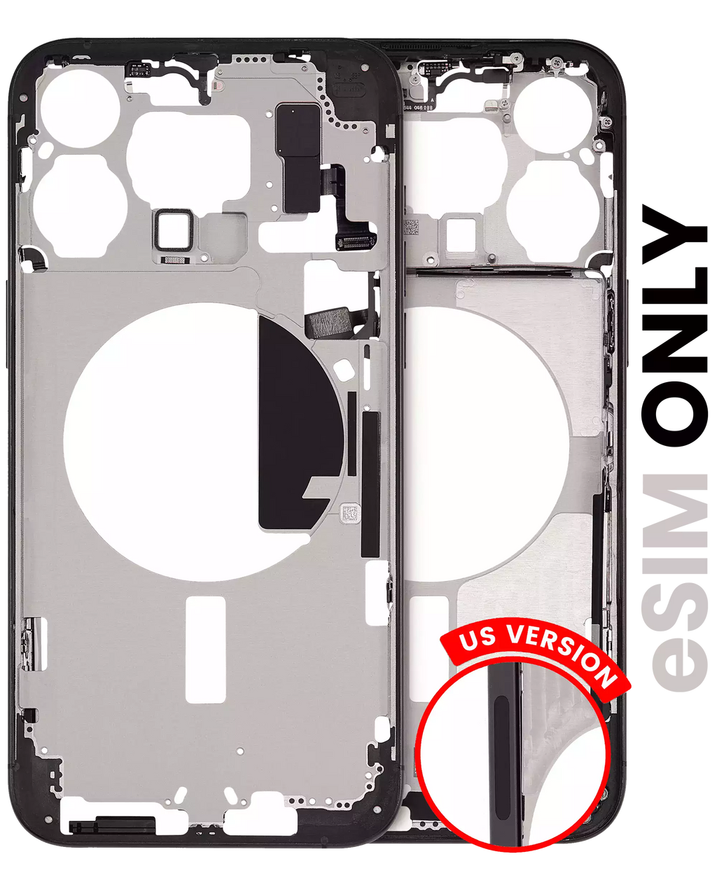 Original Apple-Ausbau B gebraucht – iPhone 15 Pro Max EU / Rahmen Weiß