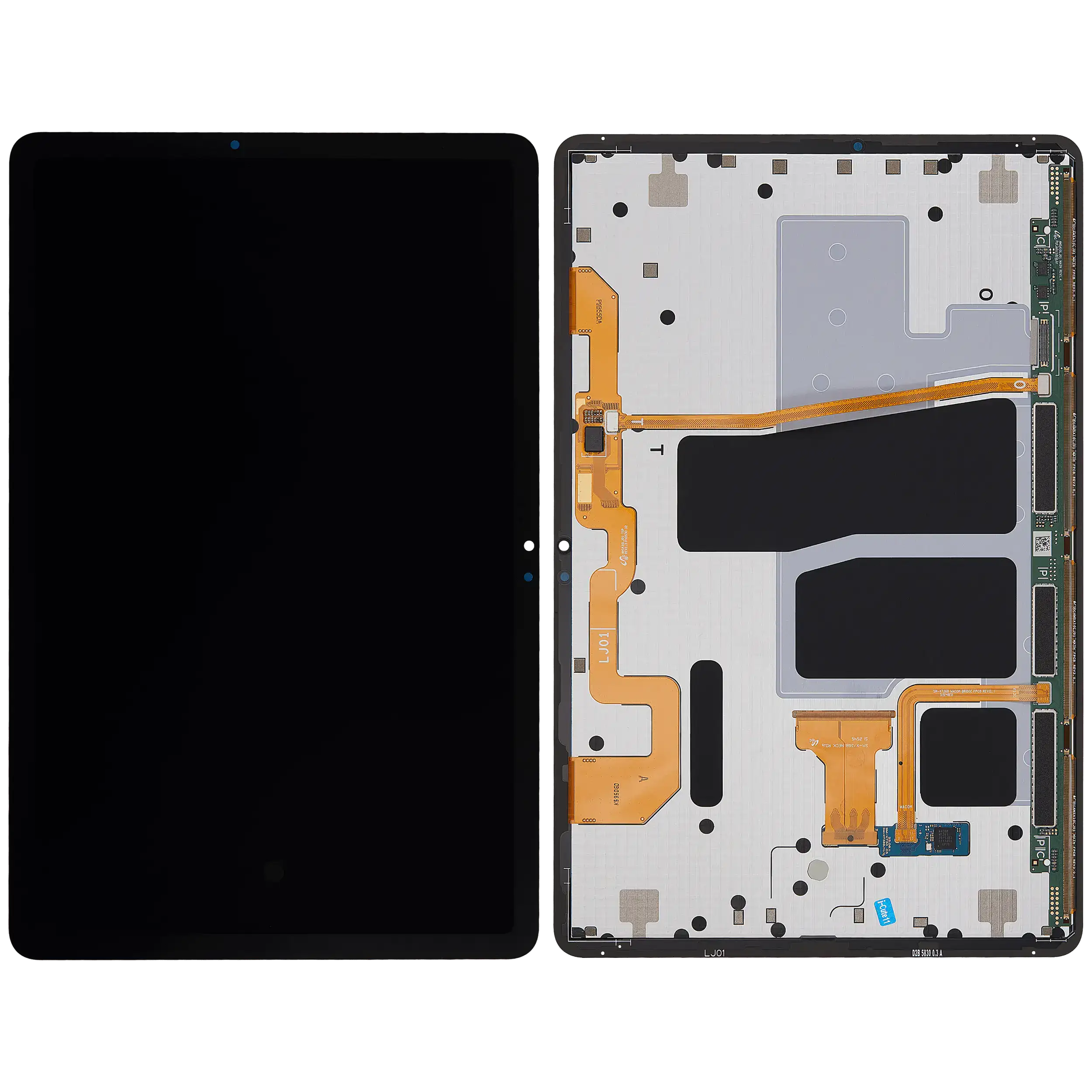 OLED-Display ohne Rahmen für Samsung Galaxy Tab S11 11"（X730 / X736) (2025) (Refurbished) (Schwarz)
