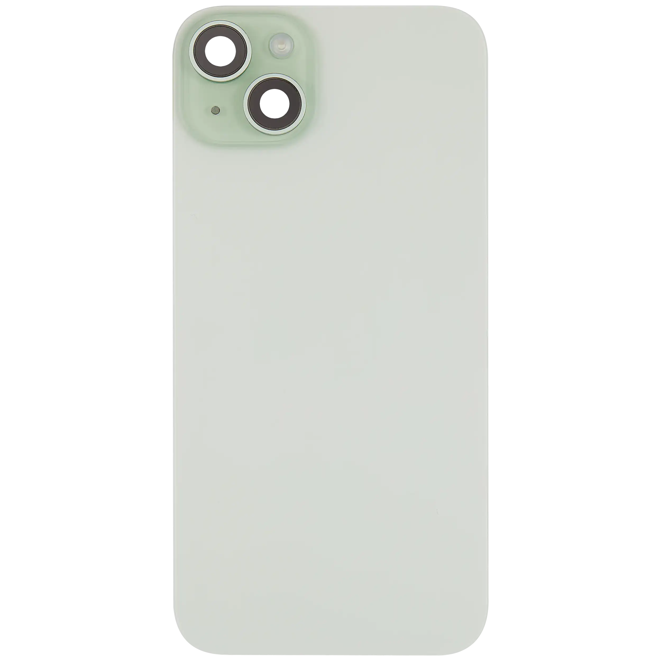 Backcover mit MagSafe Magnet & NFC & Blitz-Flexkabel für iPhone 15 Plus (gebrauchter OEM-Ausbau, Qualität B) (Grün)