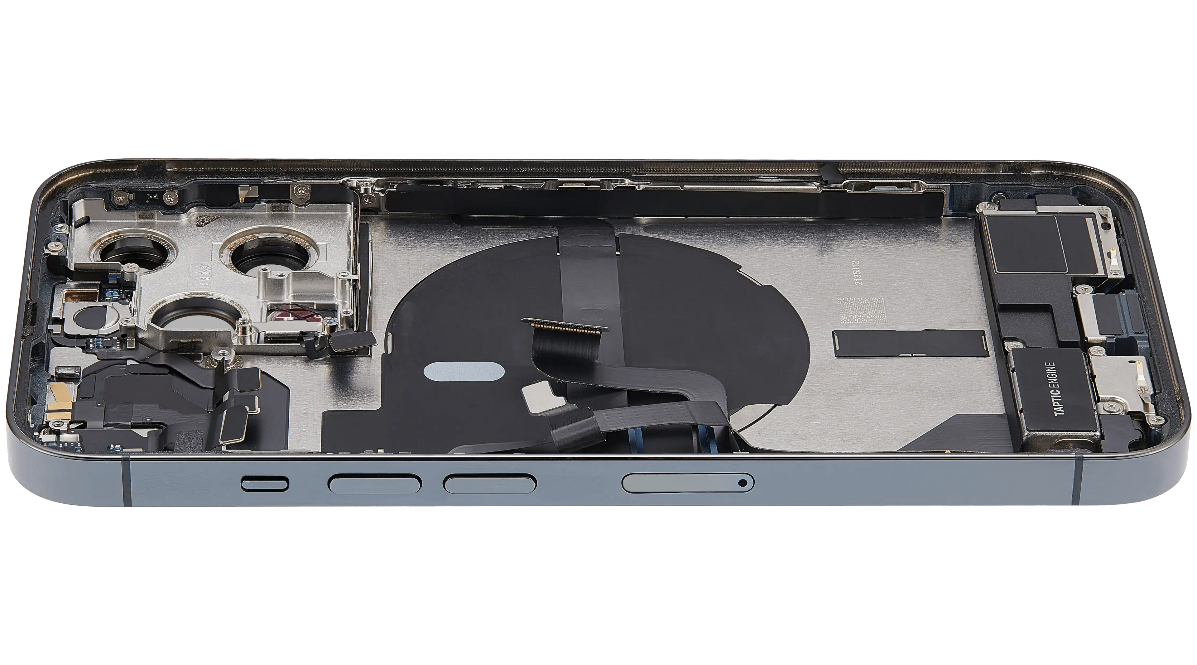 Backcover/Rahmen mit Ladebuchse Flex & Small Parts für iPhone 13 Pro (EU / Global Version) (gebrauchter OEM-Ausbau, Qualität A) (Alpine Grün)