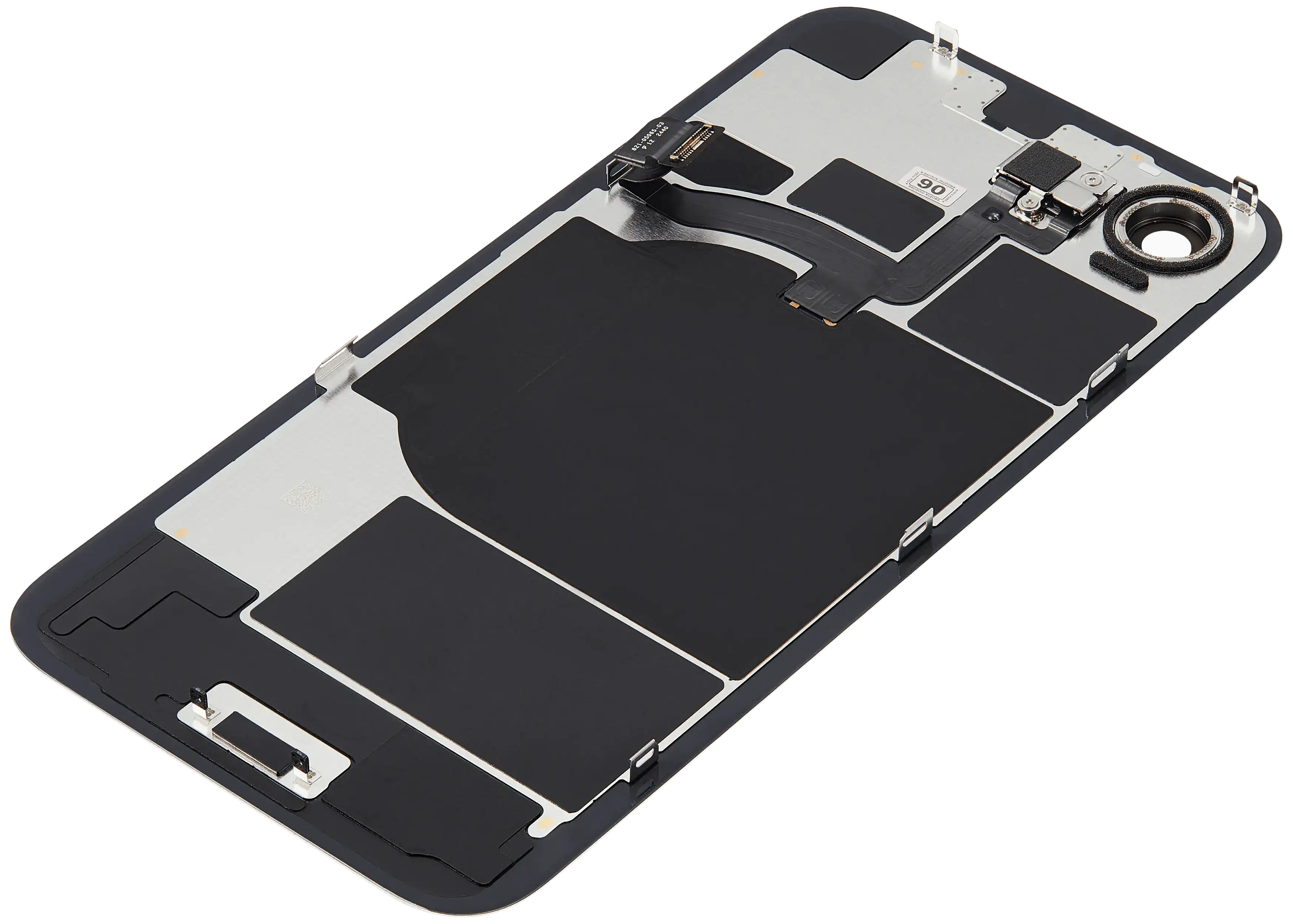 Backcover mit MagSafe Magnet & NFC & Blitz-Flexkabel für iPhone 16e (Aftermarket) (Weiß)