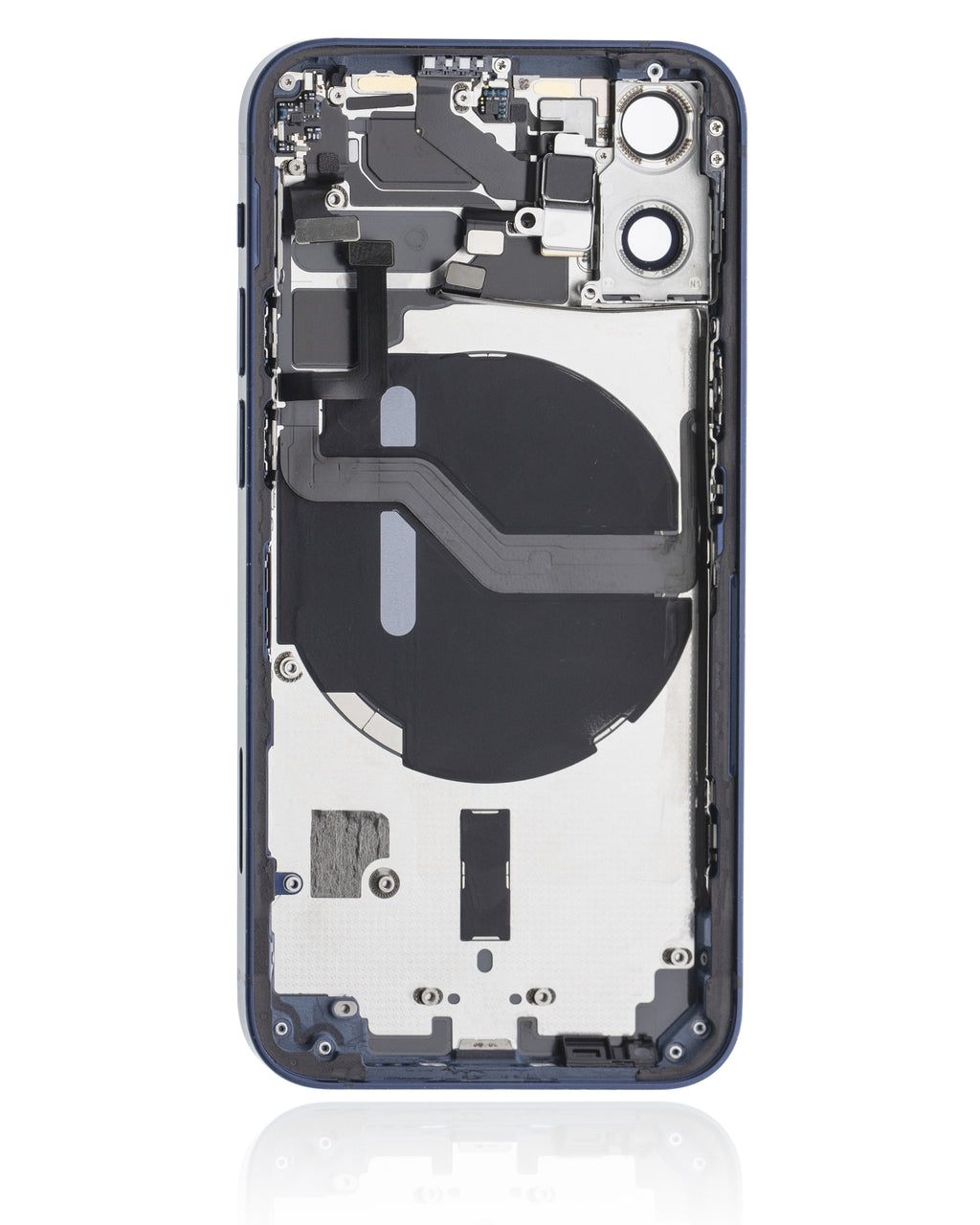 Backcover/Rahmen mit Small Parts für iPhone 12 Mini (EU / Global Version) (gebrauchter OEM-Ausbau, Qualität B) (Blau)
