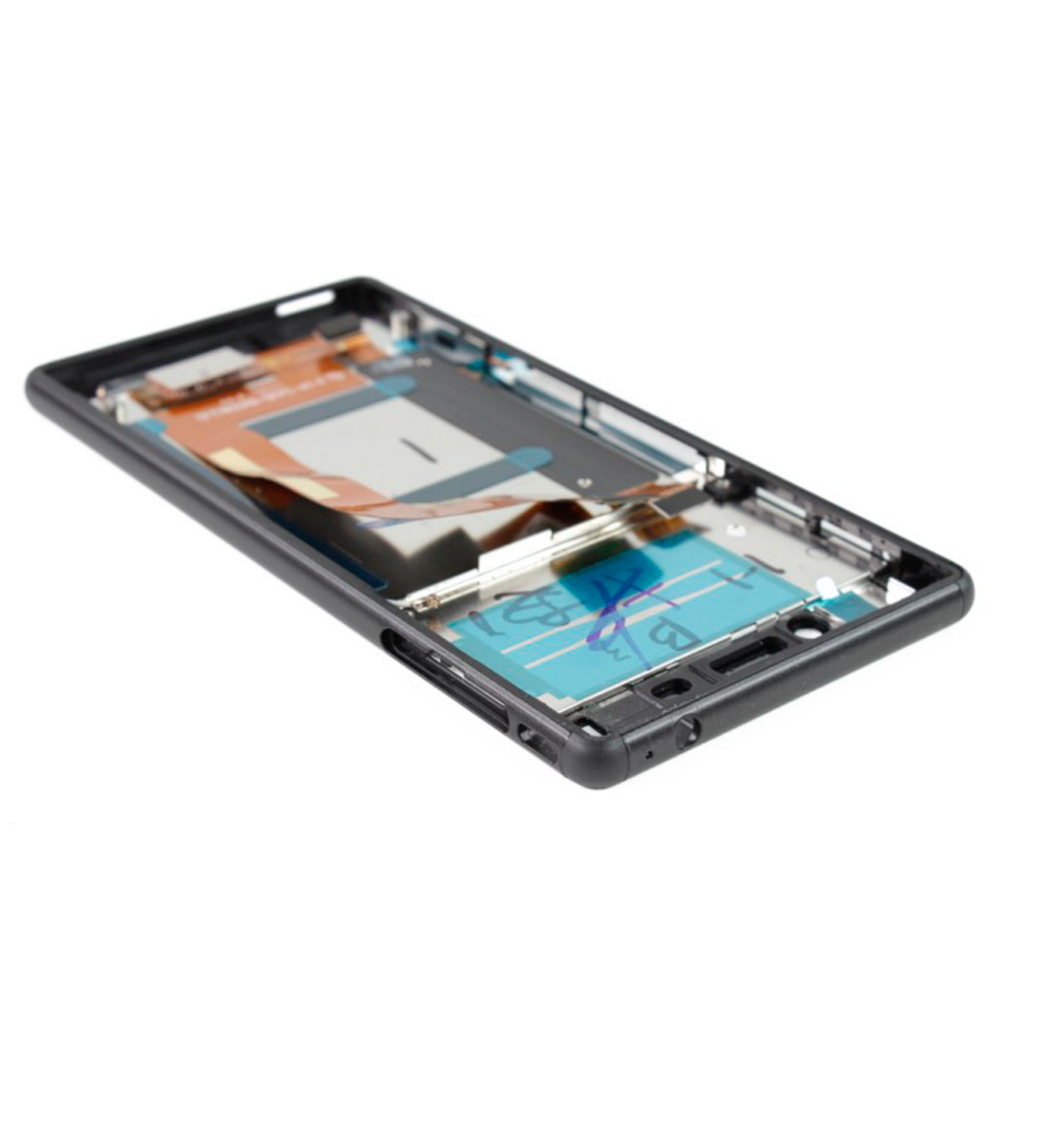 LCD-Display mit Rahmen für Sony Xperia M4 Aqua (E2303 / E2306 / E2353 / E2363) (Schwarz)