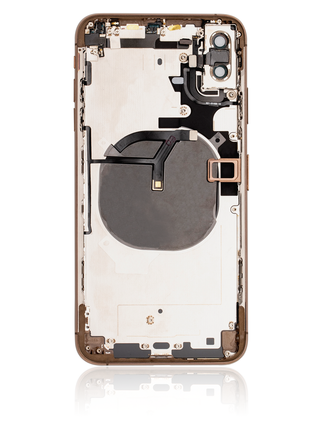 Backcover/Rahmen mit Small Components Pre-Installed für iPhone XS Max (gebrauchter OEM-Ausbau, Qualität A) (Gold)