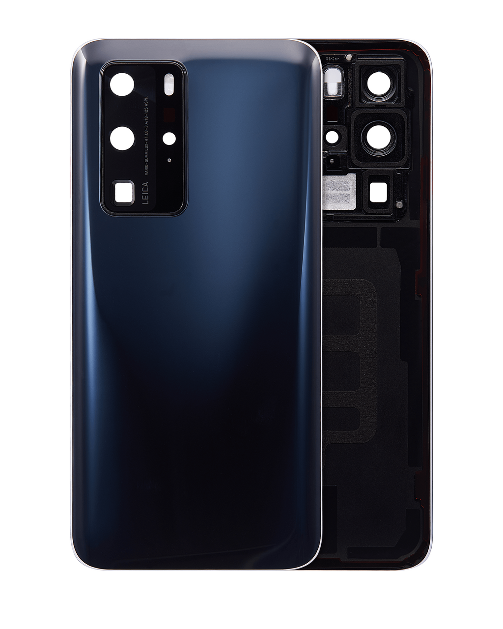 Backcover-Glas mit Kameralinse für Huawei P40 Pro (Schwarz)