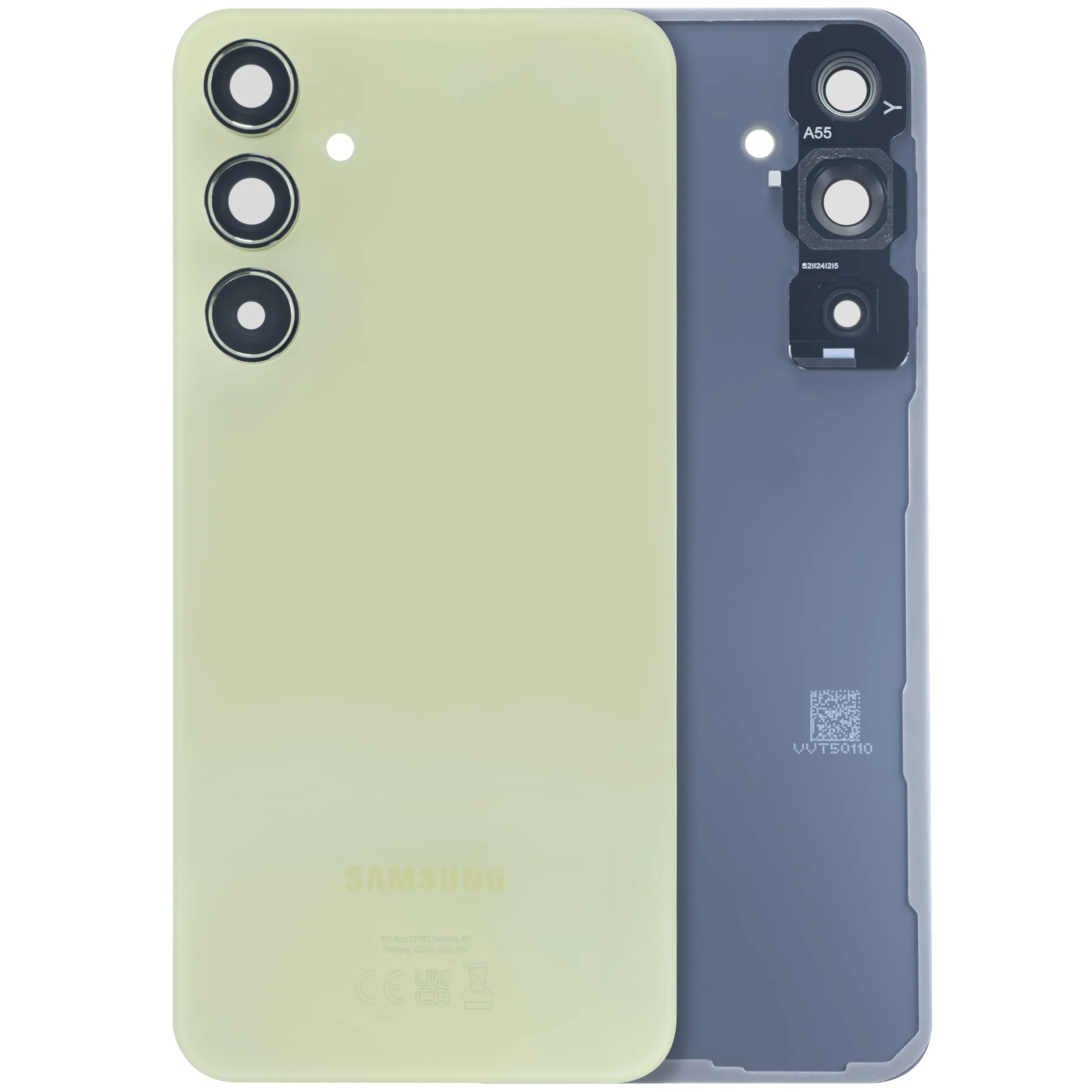 Backcover Glass für Samsung Galaxy A55 5G (A556 / 2024) (Service Pack) (Lemon)