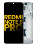 LCD-Display mit Rahmen für Xiaomi Redmi Note 8 Pro (Refurbished) (Weiß)
